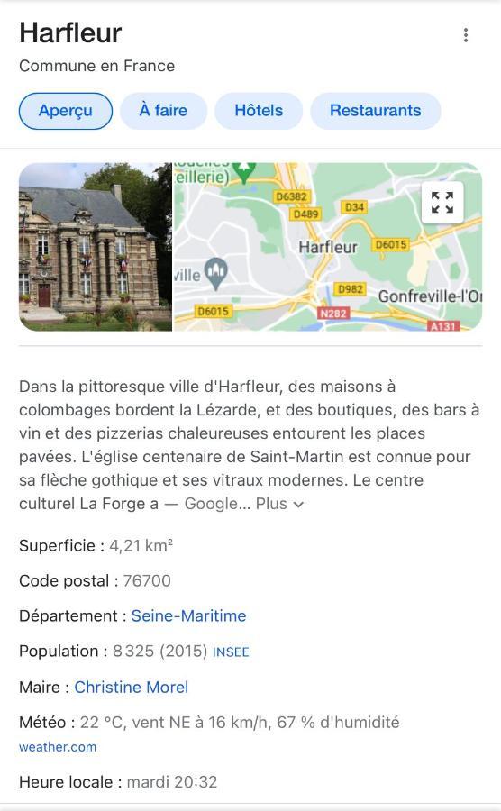 Studio 2 Personnes Rdc Centre Ville Historique Harfleur - Les Appartements Oceane Exterior foto